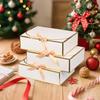 10 Pack Gold Foil Large Gift Boxes with Lids, 12.6x9.8x3.1 Inch Luxury Bridesmaid Proposal Box, White Gift Boxes for Presents, Wedding, Baby Shower, Birthday Party view 2