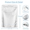 100pcs 1 Pint Mylar Bags - Thick 10 Mil - 5.5"x7.5" Stand Up Zipper Pouches Bags, Resealable and Heat Sealable Vacuum Sealing Bag for Long Term Food Storage view 2