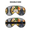 Egg Cup Noodle Ramen Print Sleep Eye Mask with Adjustable Strap Soft for Airplane Travel Relax Yoga Nap Meditation view 2