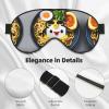 Egg Cup Noodle Ramen Print Sleep Eye Mask with Adjustable Strap Soft for Airplane Travel Relax Yoga Nap Meditation view 4