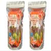 2 Packs - Small Bag Soursop with Chili Salt - Mang Cau Muoi Ot - 5 Pieces per Bag with 2 Bags per Order view 1