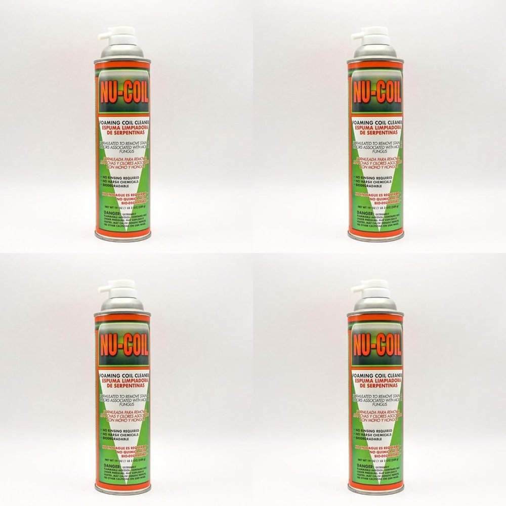 Armchem Nu-Coil Foaming Coil Cleaner - Coil Cleaner for Air Conditioning Unit Maintenance and Cleaning - White, Bio-Enzymatic, Non-Flammable, Acid Free (4)