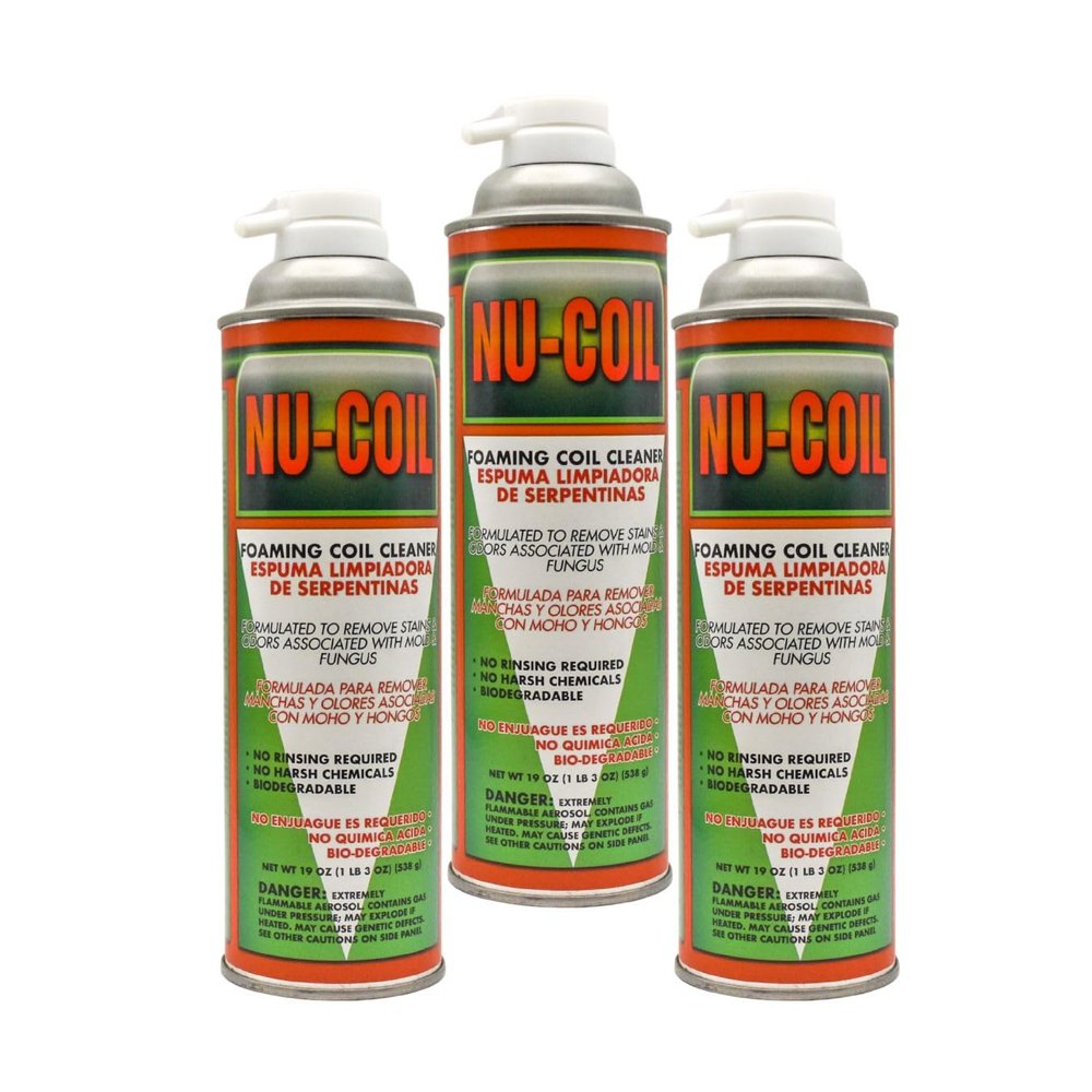 Armchem Nu-Coil Foaming Coil Cleaner - Coil Cleaner for Air Conditioning Unit Maintenance and Cleaning - White, Bio-Enzymatic, Non-Flammable, Acid Free (3)