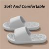 2025 Household Slippers for Women Men Massage Slippers Acupressure Foot Open Toe Sandals Non-Slip Quick Dry Shower Shoes Relieve Foot Pain and Nerve Tension(Gray,9.5/10) view 3