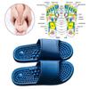 Acupressure Massage Slippers Women Men Reflexology Therapy Slippers Plantar Fasciitis Arthritis Neuropathy Pain Relief Acupuncture Sandals Home Shower Shoes(Deep Blue,8.5/9) view 3