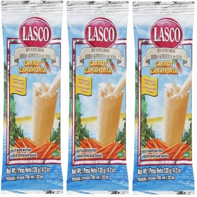 Lasco Soy Food Drink Carrot Flavor (3 Pack) 120g