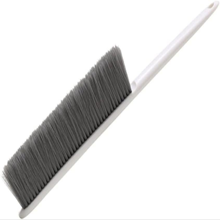 Whisk Broom Hand HeldHand Brush,Multifunctional Cleaning Brush Large Soft Bed Brush Can be Washed Repeatedly Suitable for Hotel Family Clothes Dust Sofa Bedspread Carpet Cleaning dust Catcher(White)