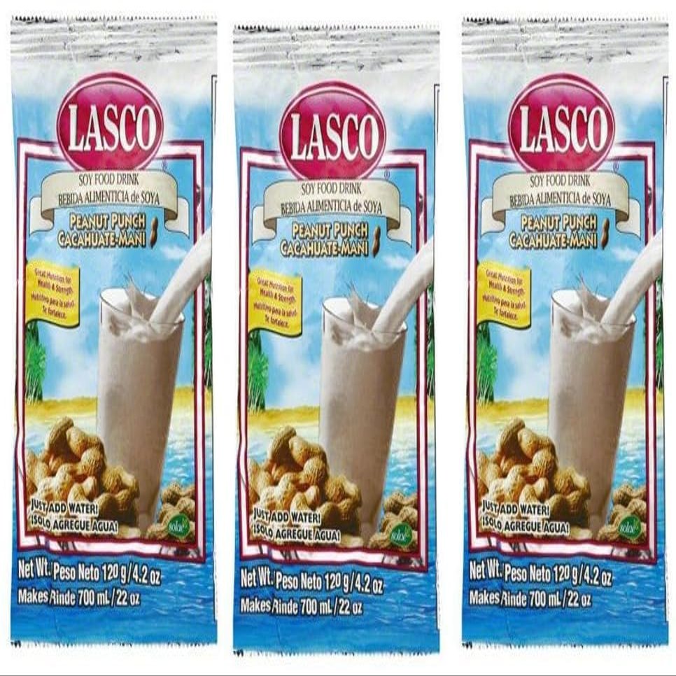 Lasco Soy Food Drink Peanut Punch Flavor (3 Pack) 120g