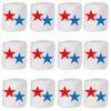 Candy With A Twist - Patriotic Stars - Individually Wrapped 2 inch Round Jumbo Marshmallows - Vanilla - Perfect for Hot Chocolate, DIY S'mores, Memorial Day, Party Favors, and Recipes - 12 Count view 1