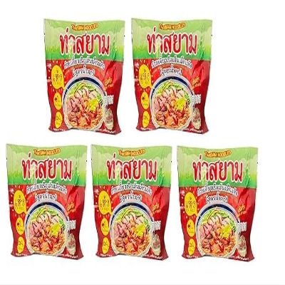 AquaNation Listing For ThaSiam Instant Dried Rice Stick Noodles with Spicy Sauce Authentic Thai Flavor, Quick & Easy Meal, 119g (4.2 Oz) Quick & Easy Thai Street Food, Bold Flavor, Ready in Minutes (Pack of 5)