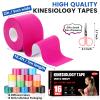16 Rolls Kinesiology Tape, 16 Colors 2 inch x 16.4 Feet Waterproof Athletic Tape, Uncut Kinetic Tape, Elastic Muscle Tape, Sports Tape, Knee Tape for Exercise and Daily Use view 2