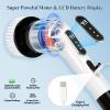 Electric Spin Scrubber, Cordless Cleaning Brush Scrubber for Home 9 Replaceable Brush Heads with Extension Handle, 3 Speeds for Bathroom Shower Bathtub Glass Car view 2