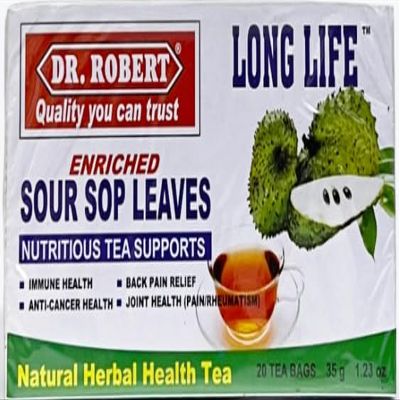 Dr. Roberts Enriched Soursop Leaves Tea - 20 Tea Bags (Pack of 2)