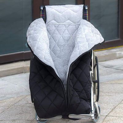 Wheelchair Warmer Blanket - Thicken Windproof Cozy Leg Cover with Zipper & Fleece Lined, Ideal for Elderly and Disabled, Keeps Lower Body Warm