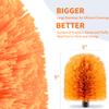 2 Pack Screw on Webster Cobweb Duster Head for Pole,Spider Web Brush, Cobweb Duster Head Attachment,Fits Standard 3/4 inch Threaded Poles (2, Orange) view 3