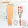 HSONAIGEE 50 Pieces Flower Bouquet Wrapping Paper, 24.8 x 8.7 x 4.7 Inch Flower Bags for Bouquets Kraft Floral Wrap Sleeves with Ribbons for Home Mothers Day Wedding Flower Bar Supplies view 2