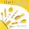 Baby Healthcare and Grooming Kit, Portable Baby Safety Care Set, Baby Essentials kit for Newborn(Yellow 13 in 1) view 2