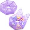 2PCS Weekly Pill Organizer Large 7 Day Pill Box Organizer Daily Medicine Case for Vitamin Fish Oil Pills Supplements Arthritis Friendly view 1