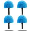 4 Pack Screw on Webster Cobweb Duster Head for Pole,Spider Web Remover Brush, Cobweb Duster Head Attachment,Fits Standard 3/4 inch Threaded Poles (4, Blue) view 1