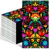 100PCS Mexican Fiesta Paper Napkins Disposable Hand Towels for Bathroom 3 Ply Cinco De Mayo Guest Napkins Decorative Mandala Flower Dinner Napkins for Wedding Birthday Mexico Taco Party Supplies view 1