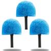 3 Pack Screw on Webster Cobweb Duster Head for Pole,Spider Web Remover Brush, Cobweb Duster Head Attachment,Fits Standard 3/4 inch Threaded Poles (3, Blue) view 1