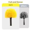 3 Pack Screw on Webster Cobweb Duster Head for Pole,Spider Web Remover Brush, Cobweb Duster Head Attachment,Fits Standard 3/4 inch Threaded Poles (3, Yellow) view 2