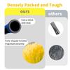 3 Pack Screw on Webster Cobweb Duster Head for Pole,Spider Web Remover Brush, Cobweb Duster Head Attachment,Fits Standard 3/4 inch Threaded Poles (3, Yellow) view 3