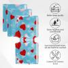 3 Pcs Satin Strap Covers, Silky Mask Frame Covers Pads Compatible with DreamWear or AirFit N30i/P30i Headgear Cover Set Hair Protector for Women Face Cushion for Reduce Red Marks (Heart) view 3