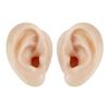 2 Pcs Silicone Ear Model, Fake Ear Models Left and Right Soft Flexible Model Fake Ear Piercing Practice,Realistic Silicone Ear Mold for Study Practice Teaching Tool, Jewelry Display view 1