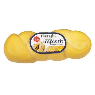 THEREZIA Twisted Smoked Cheese (Cascaval Impletit) 340g / Romanian cheese