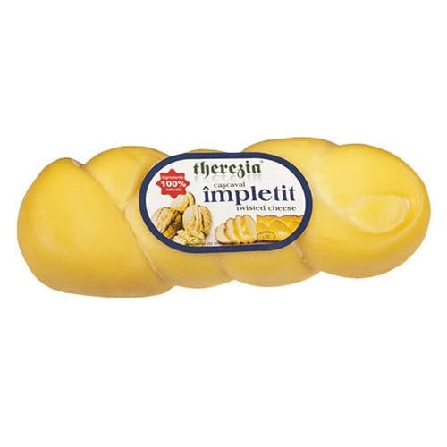 THEREZIA Twisted Smoked Cheese (Cascaval Impletit) 340g / Romanian cheese