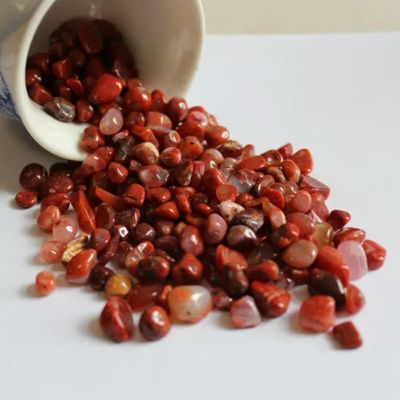 100g Lot Natural Rainbow Quartz Crystal Gravel Gemstone Specimens Decor-Red Agate Quartz-1Pc