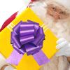 12" Big Purple Bow,1pcs Glitter Big Gift Bow Big Bow for Bike Bow for Present Bow for Large appliances,Bikes,Table Decorations and Party Events Decoration (Purple) view 4
