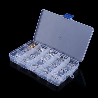 300pcs 15 Values Silicone Nose Pads Screw On Glasses Soft Accessories Repair Tool Kit for Eyeglasses
