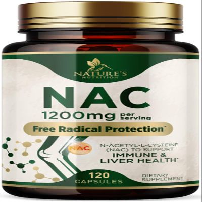 NAC Supplement - 1200mg Per Serving N-Acetyl-L-Cysteine - Free-Form NAC is a Powerful Antioxidant for Daily Immune, Liver & Respiratory Support - Vegan, Gluten Free, Bottled in USA - 120 Capsules