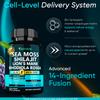 Adndale SeaMoss Shilajit Combo - Sea Moss and Shilajit Bundle with Lion's Mane, CoQ10, Rhodiola Rosea Capsules - 90 Count view 3