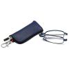 OWTXIS Folding Reading Glasses for Men Women, Keychain Compact Readers Blue Light Portable Pocket Eyeglasses (Blue, +1.50) view 1