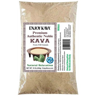 Enjoy Kava 1 LB/16 Oz Bag - Premium Noble KAVA, Drink Powder Good for Relaxing from Fiji
