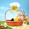 50 Packs Large Cellophane Bags 18" x 24" Clear Cellophane Gift Basket Wraps 2.3 Mil Thick Transparent Cello Bags for Fruit Basket, Gift Wrap, Treats, Arts and Crafts, 50ct Yellow Ribbon Bows view 4