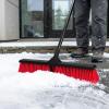 24" Push Broom with 63" Long Handle, Heavy Duty Broom for Floor Sweeping, Stiff Bristles Broom Brush for Workshop, Garage, Concrete, Patio and Deck view 2