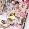 Yarcony Christmas Wrapping Paper Roll, Gingerbread House Wrapping Paper, Metallic Foil Adorable Village and Candy Cane Design Christmas Gift Wrap for Holiday, Winter Celebration (17 Inch X 33 Feet) view 2