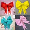JTXSF Car Bow Big Bow Decorative Bow Shop Door Decoration Car Wedding Party Festivity Occasion Decoration Christmas Big Bow(Yellow,75x115cm) view 4