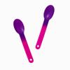 100-Count Color Changing Ice Cream Plastic Spoons | Changes Pink to Purple When Cold | Temperature Sensitive Disposable Dessert Spoons for Parties, Frozen Yogurt & Catering | Frozen Dessert Supplies view 2