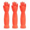TTOBHF Long Dishwashing Gloves Rubber Gloves for Kitchen Washing Dishes, Cleaning Gloves Durable Reusable Dish Gloves(Red,3 Pairs_M) view 1