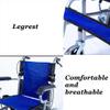 16 Inch Lightweight Folding Wheelchairs, Compact Transit Travel Chair for Seniors(Blue) view 3