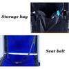 16 Inch Lightweight Folding Wheelchairs, Compact Transit Travel Chair for Seniors(Blue) view 4
