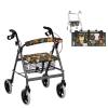 Vanideaoty Cartoon Kitten Rollator Seat Cushion Back Bar Cover Set with Walker Basket Reusable Tote Organizer Pouch Storage Suitable for Parks Outdoor Activities view 1