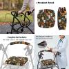 Vanideaoty Cartoon Kitten Rollator Seat Cushion Back Bar Cover Set with Walker Basket Reusable Tote Organizer Pouch Storage Suitable for Parks Outdoor Activities view 2