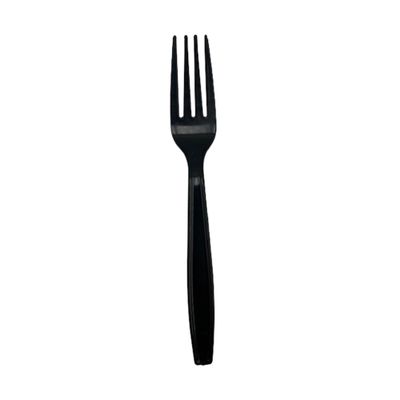 400-Pieces 7" Black Disposable Plastic Forks for Catering, Buffets, Parties, and Events | Elegant, Durable, and Versatile Utensils for Effortless Serving and Easy Cleanup