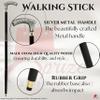 Walking Hand Cane Stick Designer Handmade Walking Stick for Men & Women Solid Metal and Natural Wood view 3